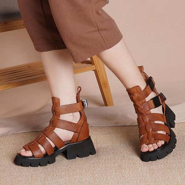 johnature retro women sandals genuine leather shoes 2021 new buckle strap wedges sewing handmade concise leisure ladies sandals, Black
johnature retro women sandals genuine leather shoes 2021 new buckle strap wedges sewing handmade concise leisure ladies sandals, Black