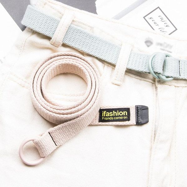 belts fashion canvas thin belt double d buckle waist strap all-match women men student jeans trouser waistband, Black;brown
belts fashion canvas thin belt double d buckle waist strap all-match women men student jeans trouser waistband, Black;brown