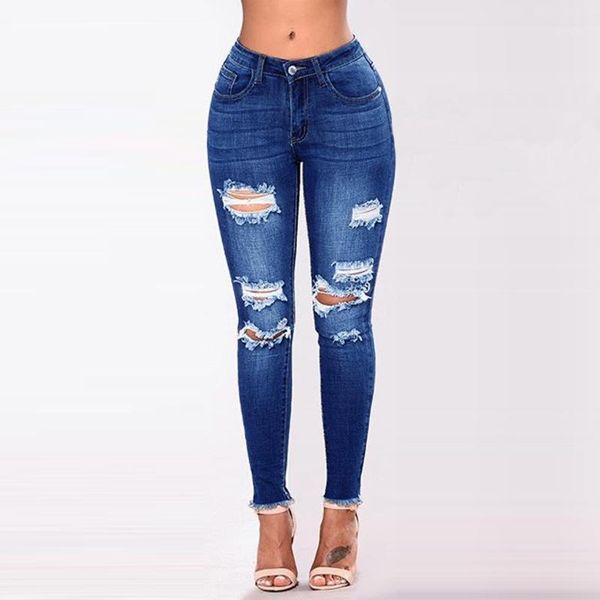jaycosin womens jeans denim skinny ripped hole female mid waist long jeans stretch slim pencil pants female trousers 19nov71, Blue
jaycosin womens jeans denim skinny ripped hole female mid waist long jeans stretch slim pencil pants female trousers 19nov71, Blue