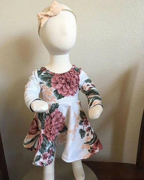 newborn infant baby girls dress floral kids long sleeve dress +headband 2pcs outfits set clothes for 0-24 month, White
newborn infant baby girls dress floral kids long sleeve dress +headband 2pcs outfits set clothes for 0-24 month, White
