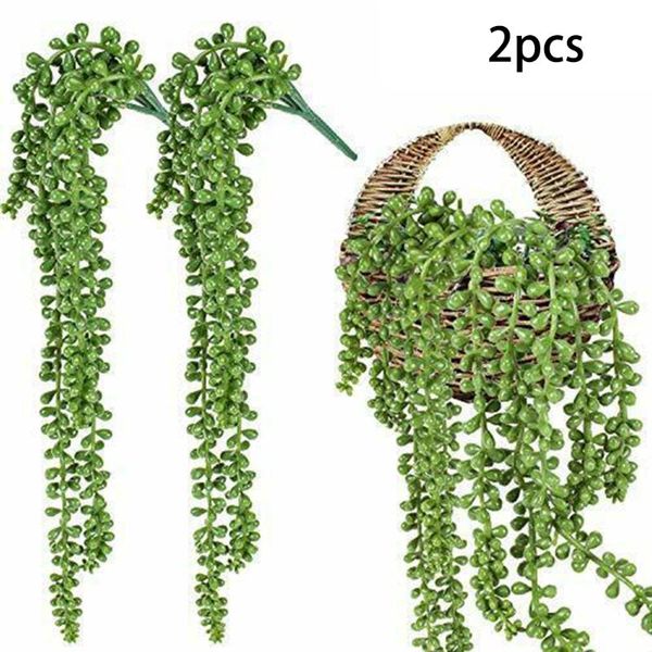 decorative flowers & wreaths 2 pcs artificial hanging string of pearls plant, fake succulent wall decor plants plant
decorative flowers & wreaths 2 pcs artificial hanging string of pearls plant, fake succulent wall decor plants plant