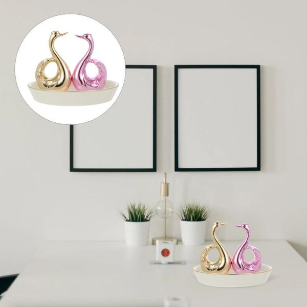 dishes & plates 1pc jewelry tray ceramic swan storage holder (assorted color) 
dishes & plates 1pc jewelry tray ceramic swan storage holder (assorted color)