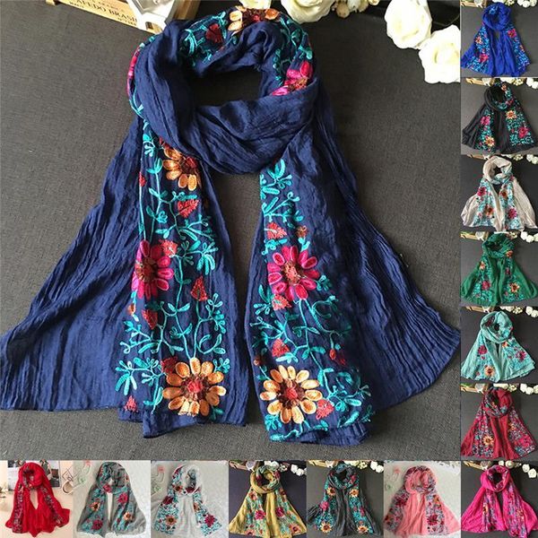 women's embroidered light balinese floral impression beach sunscreen scarf hiver femme bufandas invierno mujer g2lt, Black;brown
women's embroidered light balinese floral impression beach sunscreen scarf hiver femme bufandas invierno mujer g2lt, Black;brown
