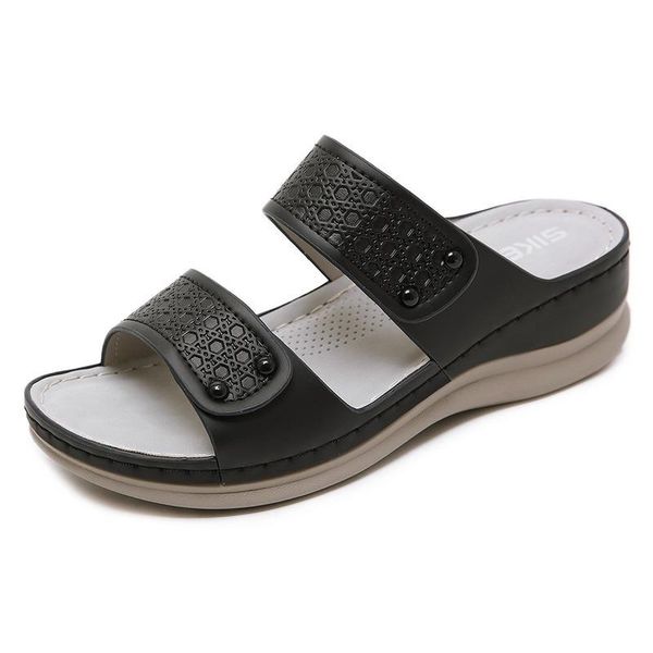 slippers embossed willow nails womans shoes flower line anti-skid large size wedge sandals ladies retro comfortable beach women, Black
slippers embossed willow nails womans shoes flower line anti-skid large size wedge sandals ladies retro comfortable beach women, Black