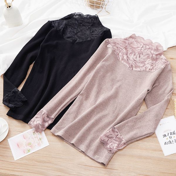 new women 2021 autumn winter warm plus veet thermal underwear blouse female lace v-neck long sleeve slim clothing a406bbou, Black;pink
new women 2021 autumn winter warm plus veet thermal underwear blouse female lace v-neck long sleeve slim clothing a406bbou, Black;pink