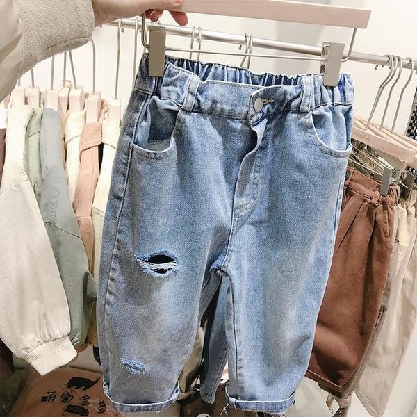 kids jeans boys casual elastic waist denim pants hole fashion girls trousers 2-6 y toddler baby jeans spring autumn pants, Blue
kids jeans boys casual elastic waist denim pants hole fashion girls trousers 2-6 y toddler baby jeans spring autumn pants, Blue