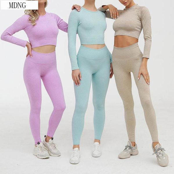 yoga outfit 2/3 piece set women ribbed seamless sets workout clothes for high waist sports legging long sleeve and crop bra
yoga outfit 2/3 piece set women ribbed seamless sets workout clothes for high waist sports legging long sleeve and crop bra