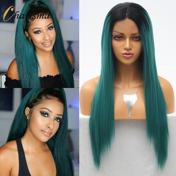 synthetic wigs charisma lace front wig ombre green with black roots long straight hair cosplay for women
synthetic wigs charisma lace front wig ombre green with black roots long straight hair cosplay for women