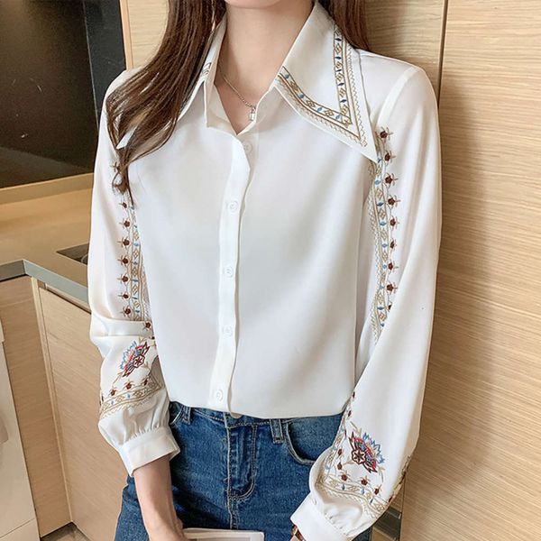luxury dress long new sleeve chiffon spring blouse women's 2021 style temperament shirt design fashion 2021, White
luxury dress long new sleeve chiffon spring blouse women's 2021 style temperament shirt design fashion 2021, White