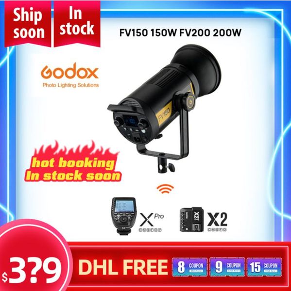 flash heads godox fv150 150w fv200 200w high speed sync led light with built-in 2.4g wireless receiver + remote control
flash heads godox fv150 150w fv200 200w high speed sync led light with built-in 2.4g wireless receiver + remote control
