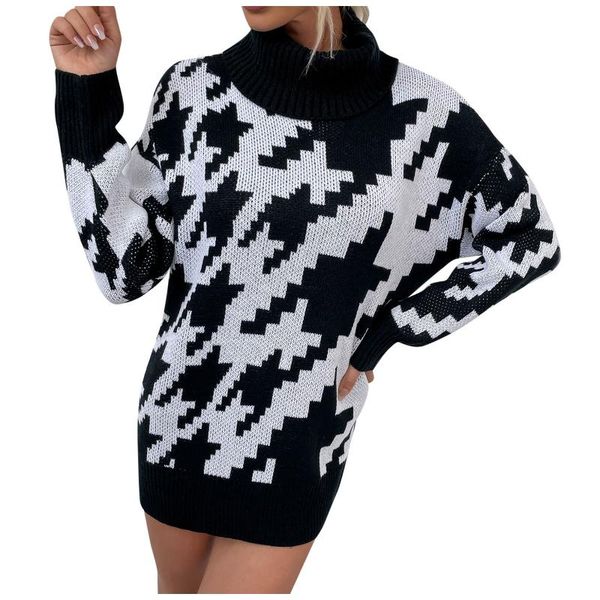 casual dresses women autumn turtleneck oversized knitted dress print long sleeve elegant mini sweater plus size vestidos #t3g, Black;gray
casual dresses women autumn turtleneck oversized knitted dress print long sleeve elegant mini sweater plus size vestidos #t3g, Black;gray