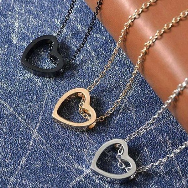 pendant necklaces 2021 fashion women heart stainless steel chain charm necklace jewelry long statement, Silver
pendant necklaces 2021 fashion women heart stainless steel chain charm necklace jewelry long statement, Silver