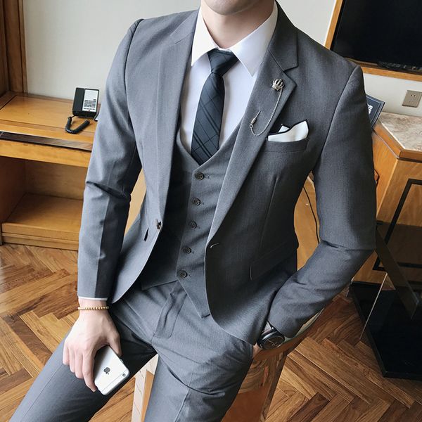 2021 color plus size 4xl british gentleman for men fashion business dress male suit pieces set q3ba, White;black
2021 color plus size 4xl british gentleman for men fashion business dress male suit pieces set q3ba, White;black