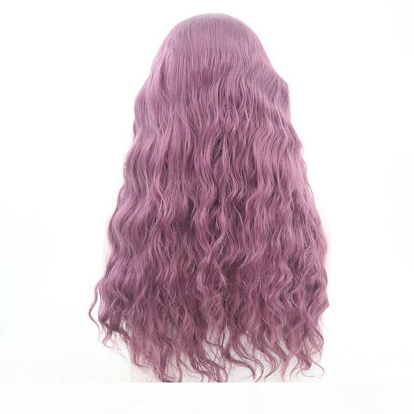 no bad smell chemical fiber hair front lace wig half-hand hook long hair thin rattan purple big wave long curly hair mid-point wig wholesale, Black
no bad smell chemical fiber hair front lace wig half-hand hook long hair thin rattan purple big wave long curly hair mid-point wig wholesale, Black