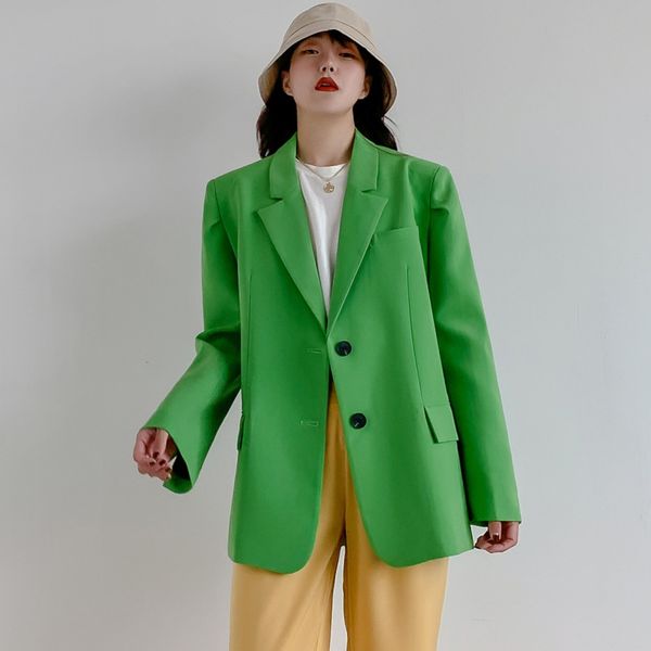 high-quality office lady japanese trend student coats fashion tide new spring autumn 2021 suits outwear green blazer qv171, Black;brown
high-quality office lady japanese trend student coats fashion tide new spring autumn 2021 suits outwear green blazer qv171, Black;brown
