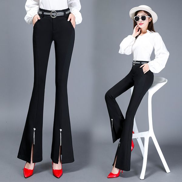female fashion black spring 2021 new fall-down-feeling micro-pants stretch of high waist thin casual pants on5c, Black;white
female fashion black spring 2021 new fall-down-feeling micro-pants stretch of high waist thin casual pants on5c, Black;white