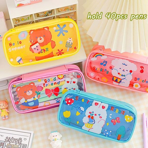 pencil bags kawaii ins bag large-capacity transparent cosmetic animal portable travel storage toilet student case
pencil bags kawaii ins bag large-capacity transparent cosmetic animal portable travel storage toilet student case