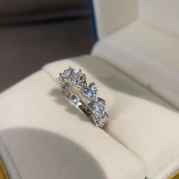 wedding rings 925 sterling silver sparking + heart zircon for women luxury party jewelry gift girlfriend bague, Slivery;golden
wedding rings 925 sterling silver sparking + heart zircon for women luxury party jewelry gift girlfriend bague, Slivery;golden