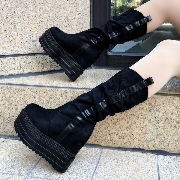 2021 autumn winter new boot woman middle boot plus velvet vintage woman thick heel high heel high, Black
2021 autumn winter new boot woman middle boot plus velvet vintage woman thick heel high heel high, Black
