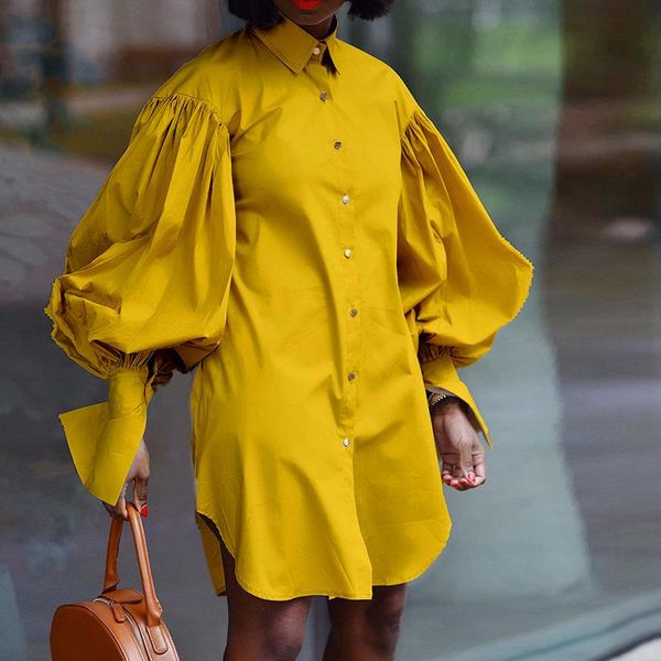 casual dresses women solid turndown shirt dress puff long sleeve single breasted autumn mini loose button office lady black 2021, Black;gray
casual dresses women solid turndown shirt dress puff long sleeve single breasted autumn mini loose button office lady black 2021, Black;gray