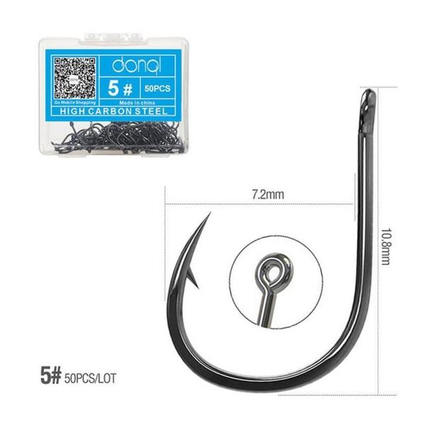 50pcs/box fishing hooks barbed single circle carp hook high carbon steel sea fishinhook fly fishing accessories wi jllhvs
50pcs/box fishing hooks barbed single circle carp hook high carbon steel sea fishinhook fly fishing accessories wi jllhvs