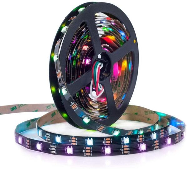 ws2812b rgb smd16.4ft 60leds/m flexible black pcb full color led pixel strip dream color ip30 waterproof diy project dc5v
ws2812b rgb smd16.4ft 60leds/m flexible black pcb full color led pixel strip dream color ip30 waterproof diy project dc5v