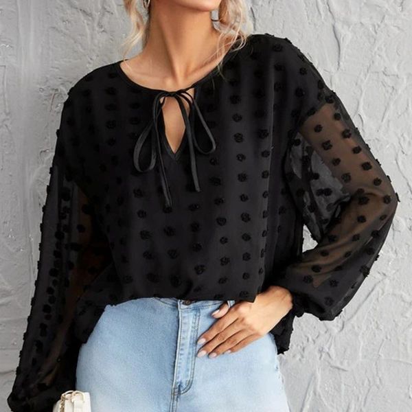 women's blouses & shirts women autumn round neck blouse summer causal long sleeve lace up loose party female fashion office lady 2021, White
women's blouses & shirts women autumn round neck blouse summer causal long sleeve lace up loose party female fashion office lady 2021, White