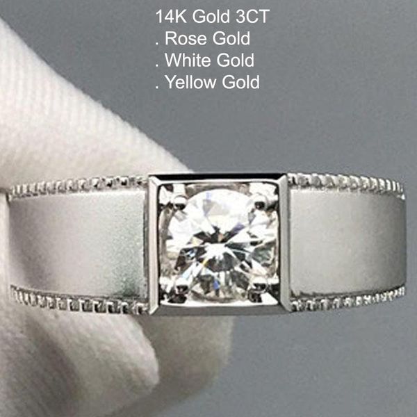 cluster rings 14k gold 3 moissanite diamond ring men round frosting classic trendy wedding party engagement anniversary 3ct d color, Golden;silver
cluster rings 14k gold 3 moissanite diamond ring men round frosting classic trendy wedding party engagement anniversary 3ct d color, Golden;silver