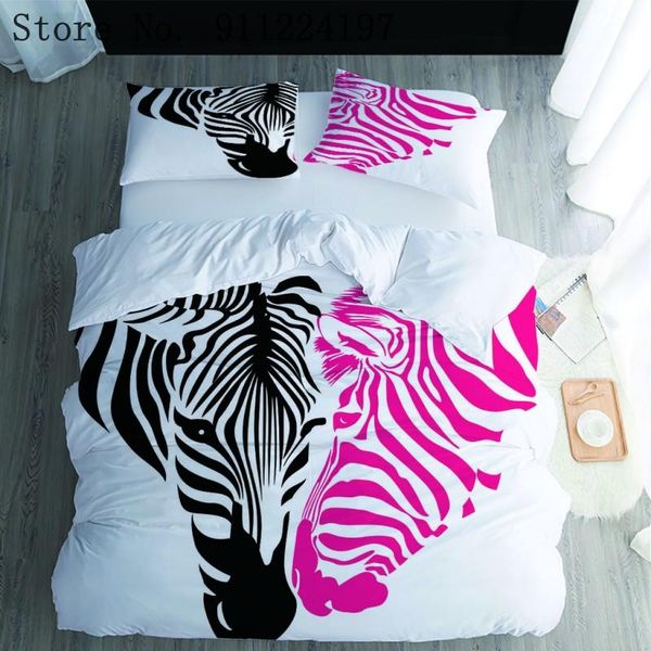 bedding sets black and pink zebra pattern duvet cover comforter set child bed sheets simple style 229*229cm
bedding sets black and pink zebra pattern duvet cover comforter set child bed sheets simple style 229*229cm
