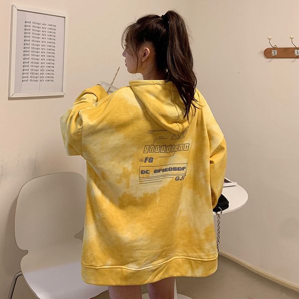 2021 new autumn thin tie-dye women's trendy loose blouse back letter printed hooded sweatshirt 98qz, Black
2021 new autumn thin tie-dye women's trendy loose blouse back letter printed hooded sweatshirt 98qz, Black