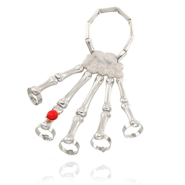 tennis steampunk hand skeleton skull punk exaggeration adjustable elasticity mens metal bracelets finger red stone crystal, Golden;silver
tennis steampunk hand skeleton skull punk exaggeration adjustable elasticity mens metal bracelets finger red stone crystal, Golden;silver