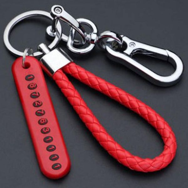 keychains ring portable auto accessories with phone number card weave practical car keychain anti lost gift rotatable universal pendant, Silver
keychains ring portable auto accessories with phone number card weave practical car keychain anti lost gift rotatable universal pendant, Silver