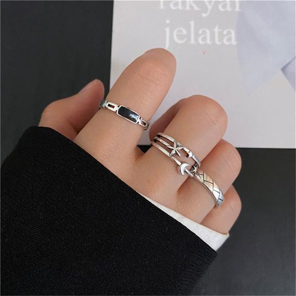 wedding rings vintage punk star moon open set for women men fashion gold silver color chain female male ring jewelry wholesale, Slivery;golden
wedding rings vintage punk star moon open set for women men fashion gold silver color chain female male ring jewelry wholesale, Slivery;golden