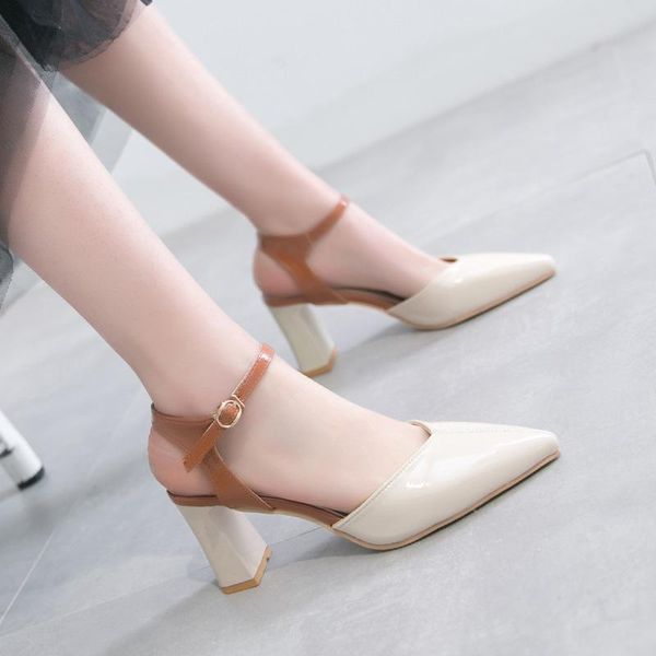 2021 summer new style high-heeled sandals women's thick with buckle buckle fashion shoes sandalia feminina sapato feminino, Black
2021 summer new style high-heeled sandals women's thick with buckle buckle fashion shoes sandalia feminina sapato feminino, Black