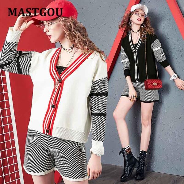 women's tracksuits mastgou two piece women short sets long sleeve striped cardigan sweater + drawstring shorts 2, Gray
women's tracksuits mastgou two piece women short sets long sleeve striped cardigan sweater + drawstring shorts 2, Gray