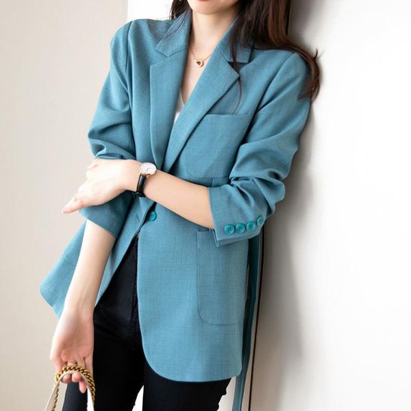 women's suits & blazers korean version of the solid color short suit jacket women 2021 spring casual long-sleeved, White;black
women's suits & blazers korean version of the solid color short suit jacket women 2021 spring casual long-sleeved, White;black