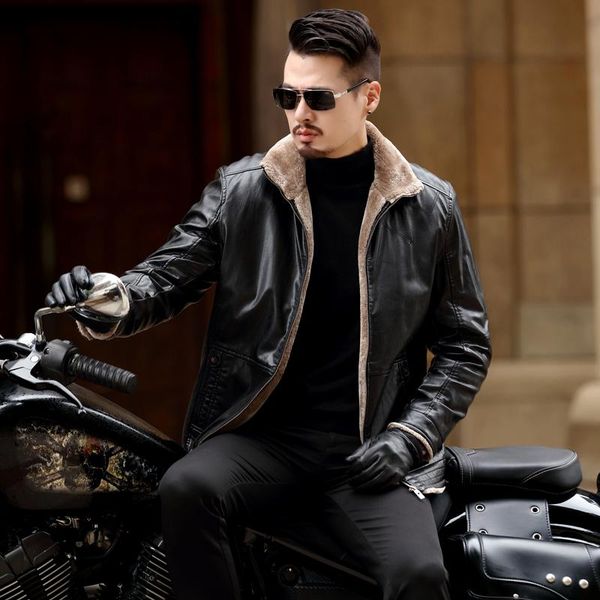 men's fur & faux 8xl plus size 7xl 6xl 5xl warm winter sheepskin leather jacket leisure coat men lining jackets outerwear parka, Black
men's fur & faux 8xl plus size 7xl 6xl 5xl warm winter sheepskin leather jacket leisure coat men lining jackets outerwear parka, Black