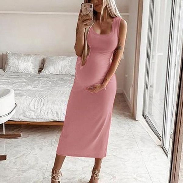 maternity dresses large-sized women wear round-necked vest dress long for po shoot pregnant skirt vestido, White
maternity dresses large-sized women wear round-necked vest dress long for po shoot pregnant skirt vestido, White
