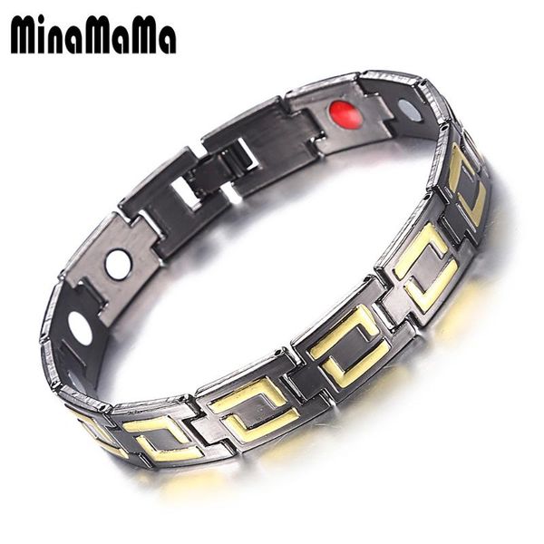 link, chain fashion copper germanium magnetic health energy bracelet for woman men power therapy arthritis jewelry, Black
link, chain fashion copper germanium magnetic health energy bracelet for woman men power therapy arthritis jewelry, Black