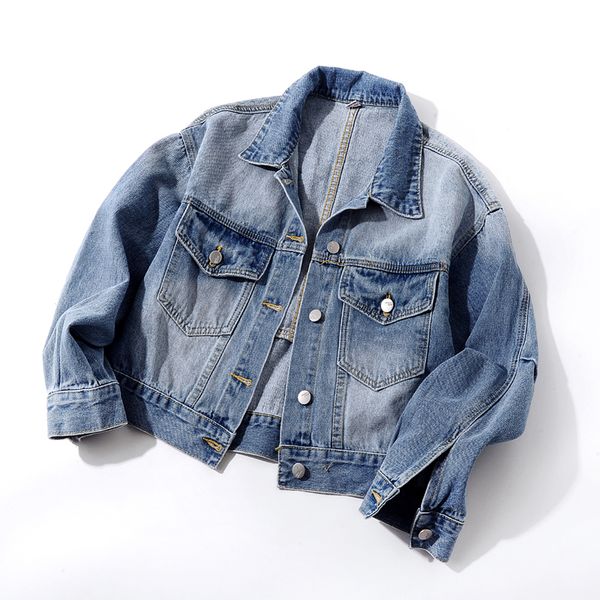 spring autumn loose short denim women korean student coat vintage long sleeve jeans jacket female basic outerwear fbjl, Black;brown
spring autumn loose short denim women korean student coat vintage long sleeve jeans jacket female basic outerwear fbjl, Black;brown