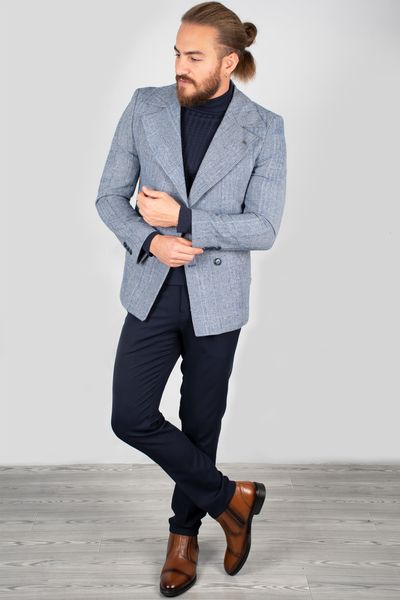 Indigo Blue Men 's Luxury Sports Stamp Coat Shawl Collar Overcoat Tight-fitting Mould Hot Furry Autumn Winter Italian Style Long Vmli, Black;brown
Indigo Blue Men 's Luxury Sports Stamp Coat Shawl Collar Overcoat Tight-fitting Mould Hot Furry Autumn Winter Italian Style Long Vmli, Black;brown