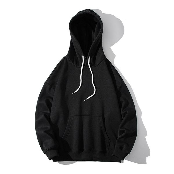 autumn and winter solid color hooded sweater men's thin large loose blank long sleeve lovers can, Black
autumn and winter solid color hooded sweater men's thin large loose blank long sleeve lovers can, Black