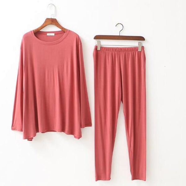 large size home clothes new casual pajamas sets long sleeve cotton modal sleepwear suit female pijama autumn winter women set, Black;red
large size home clothes new casual pajamas sets long sleeve cotton modal sleepwear suit female pijama autumn winter women set, Black;red