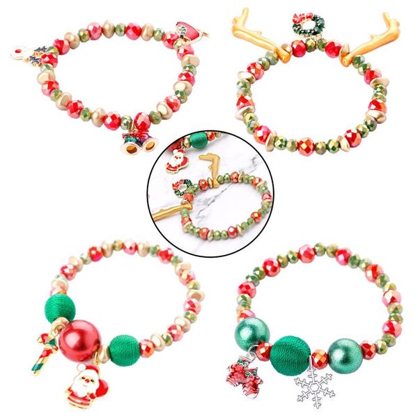 beaded, strands santa snowman bracelet colorful beads with pendant for christmas jewelry accessories women couple, Black
beaded, strands santa snowman bracelet colorful beads with pendant for christmas jewelry accessories women couple, Black