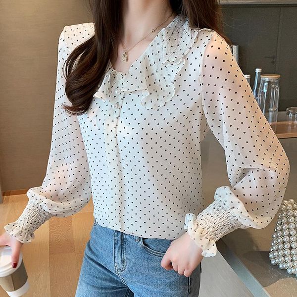 women's blouses & shirts women blouse mujer de moda 2021 femininas harajuku office ladies chiffon long sleeve elegant blusas 679j, White
women's blouses & shirts women blouse mujer de moda 2021 femininas harajuku office ladies chiffon long sleeve elegant blusas 679j, White