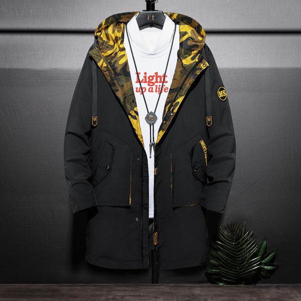 autumn and winter men's slim plus velvet thick mid-length windbreaker casual hooded tide coat jacket2021, Tan;black
autumn and winter men's slim plus velvet thick mid-length windbreaker casual hooded tide coat jacket2021, Tan;black