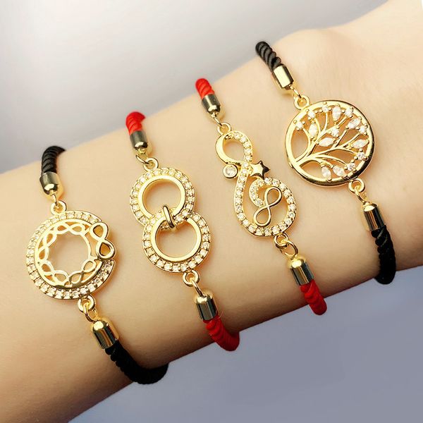 jewelry creative personality new red rope bracelet life tree diamond eight character bracelet female brc79, Golden;silver
jewelry creative personality new red rope bracelet life tree diamond eight character bracelet female brc79, Golden;silver