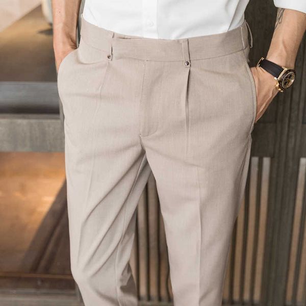 fashion casual business dress pants elastic waist slim fit office social wedding suit pants streetwear costume homme 28-36 210527, White;black
fashion casual business dress pants elastic waist slim fit office social wedding suit pants streetwear costume homme 28-36 210527, White;black