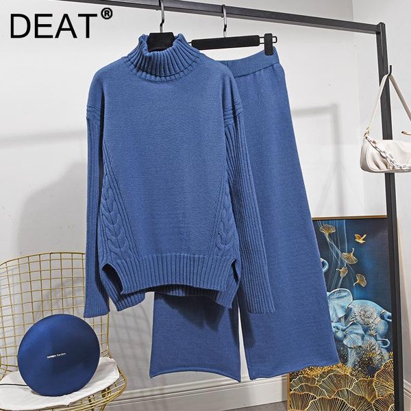 women's two piece pants deat women turtleneck knitting sweater high waist elasticity long set fashion autumn winter 2021 11d2573, White
women's two piece pants deat women turtleneck knitting sweater high waist elasticity long set fashion autumn winter 2021 11d2573, White