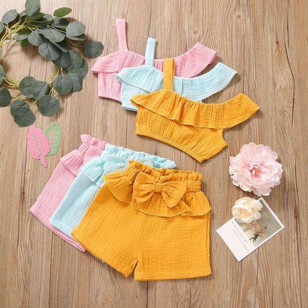 clothing sets summer baby girls cotton linen casual clothes set solid color fashion sleeveless and shorts 2pcs infant outfits, White
clothing sets summer baby girls cotton linen casual clothes set solid color fashion sleeveless and shorts 2pcs infant outfits, White